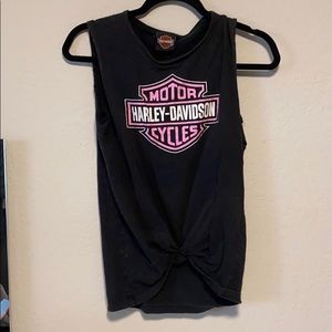 Vintage Harley Davidson cut off tank